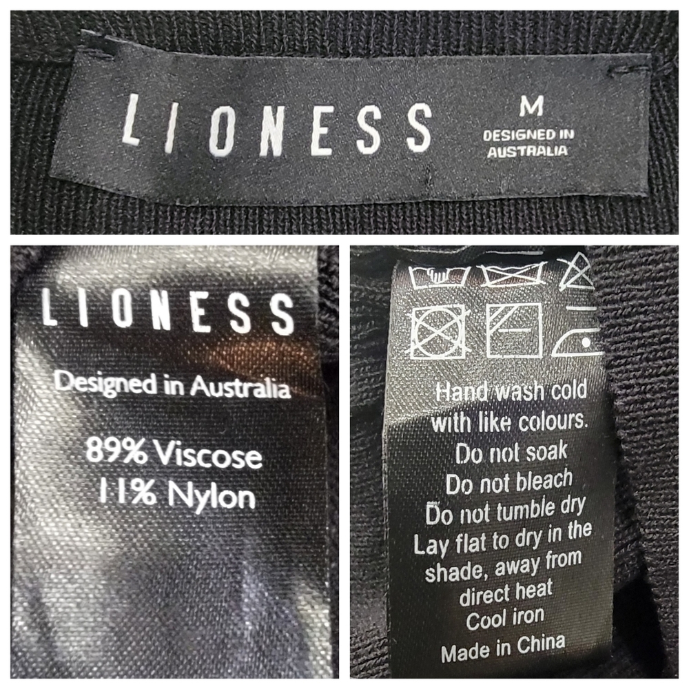 Lioness Black Military Minds Ruched Mini Dress Long Sleeve Bodycon Women… - Picture 14 of 17